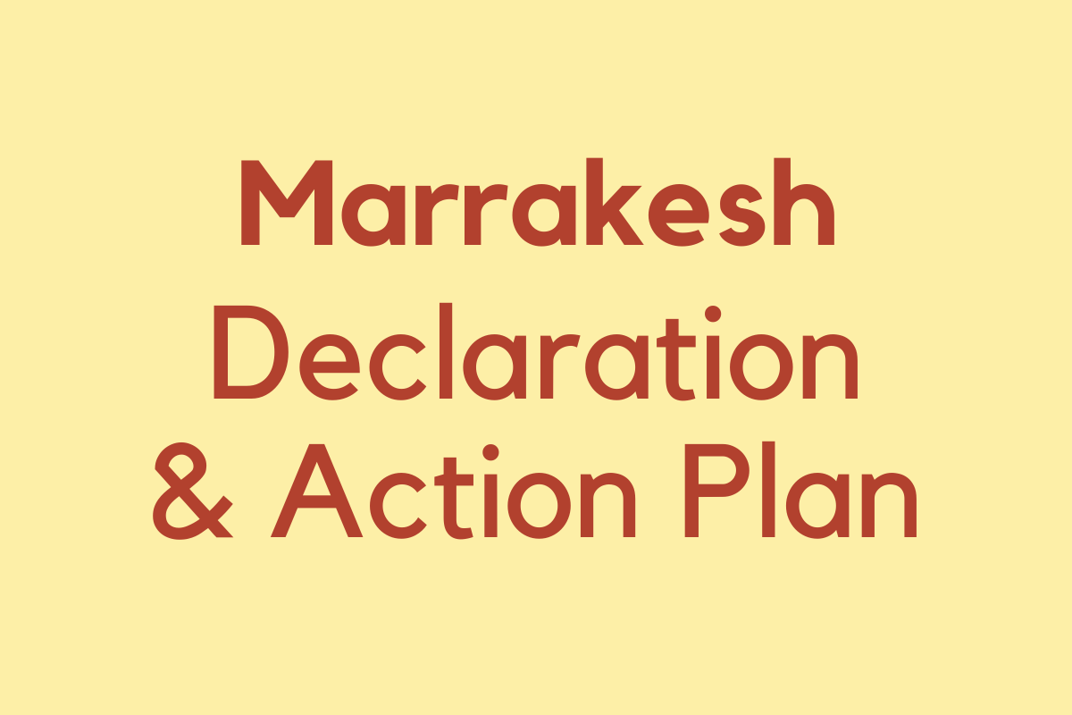Marrakesh Political Declaration and Action Plan