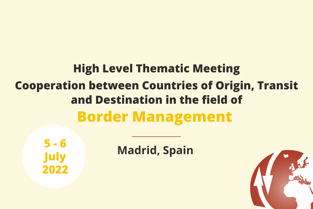 Upcoming: “Cooperation between Countries of Origin, Transit and Destination in the field of Border Management”