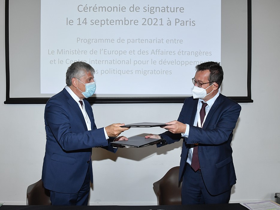 L'ICMPD et le ministère français de l'Europe et des Affaires étrangères signent un Programme de partenariat