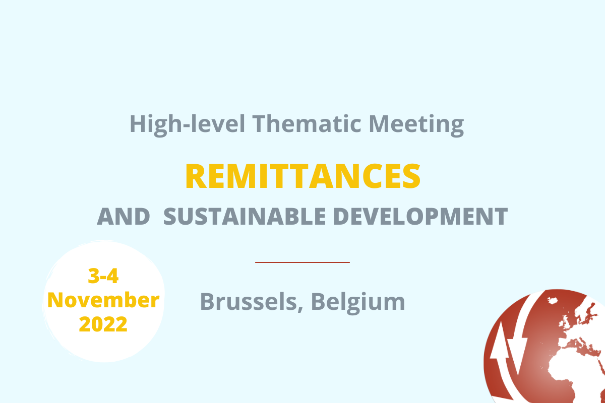 Upcoming: Thematic Meeting on Remittances, Brussels