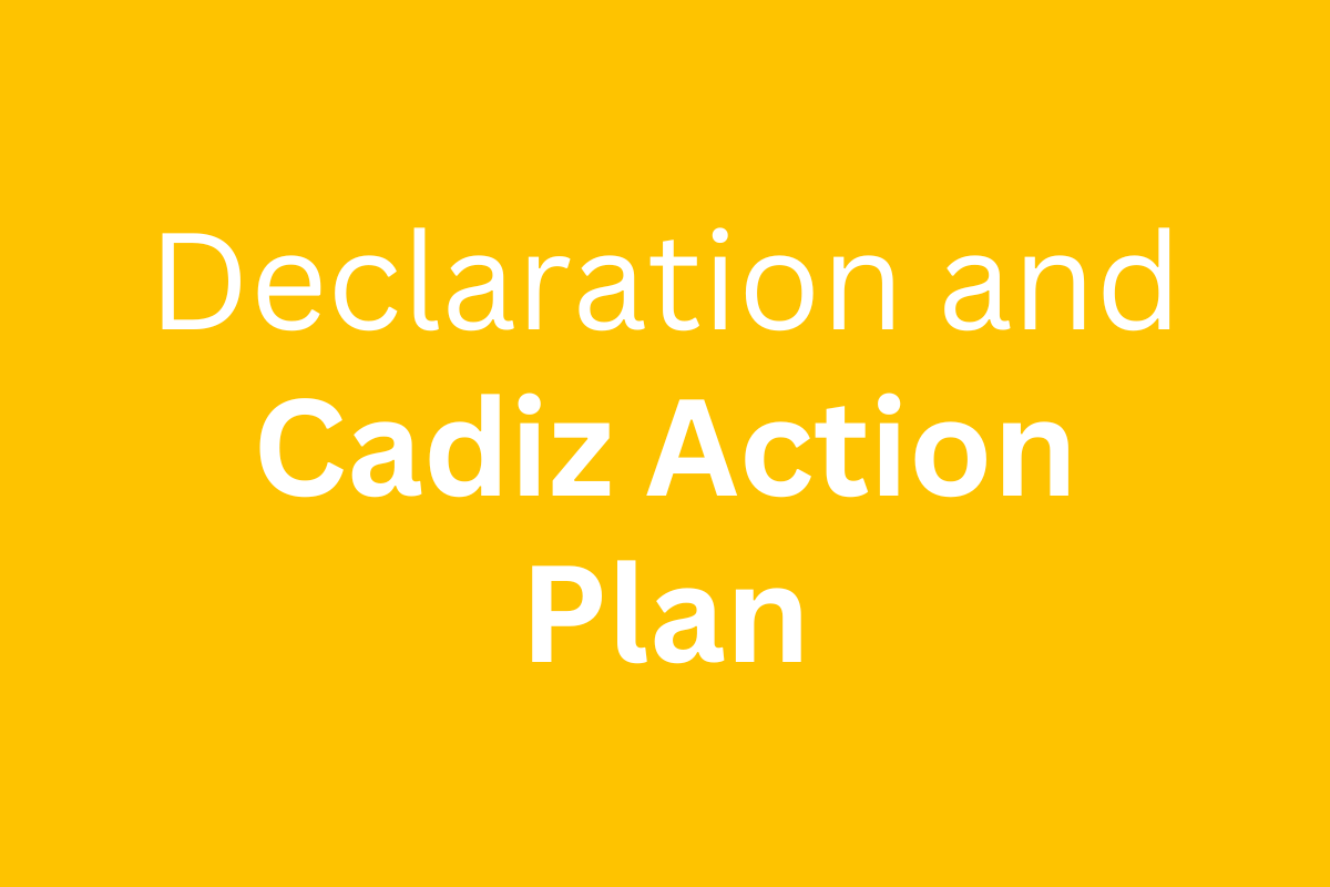 Cadiz Political Declaration and Action Plan