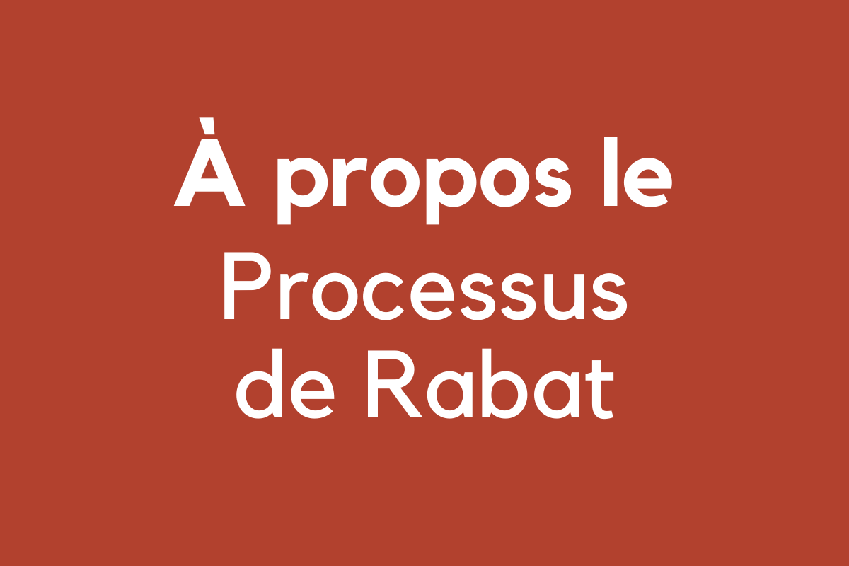 Le Processus de Rabat